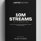 Book cover with text about TikTok music marketing mastering guide for musicians on a black background
